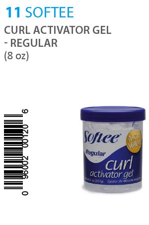 SOFTEE Curl Activator Gel with Aloe Vera -Regular (8oz)